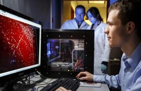 Psychology Students and Instructor in Behavioral NeuroScience Lab